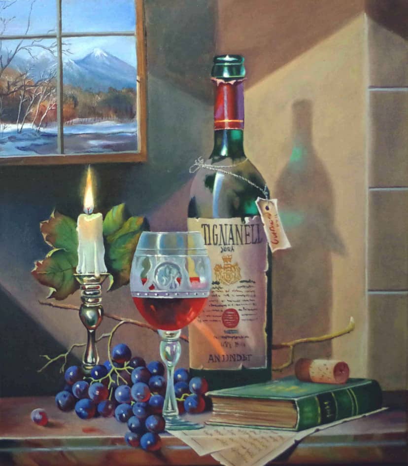 Zoltan Preinth Натюрморт с виноградом