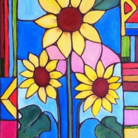 Три подсолнуха и лето