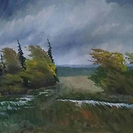 Ненастный день. Этюд.