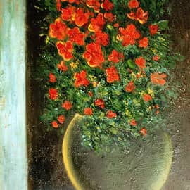 Красные цветы  Red Flowers