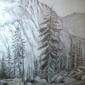 Горный пейзаж.