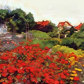 Лето, цветы.