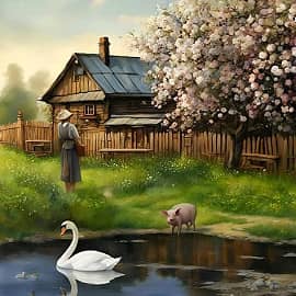 Яблони в цвету