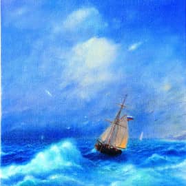 "Бот "Святой Гавриил" у берегов Камчатки".