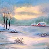 Зимняя деревушка