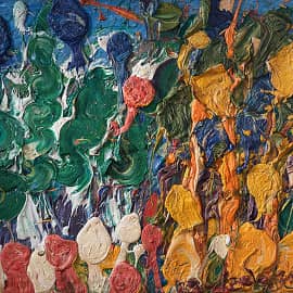 Картина Путеводная нить Абстрактный пейзаж Екатерина Лебедева художник