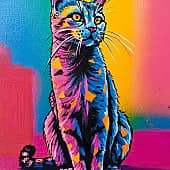 Кот арт