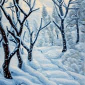 Картины "Зима". (1), художник Ольга Пелевина
