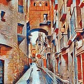 Узкие переулки.