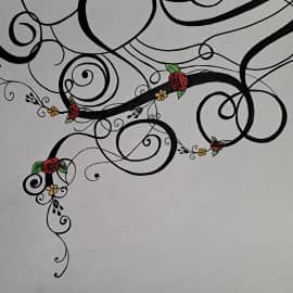 Узоры с розами