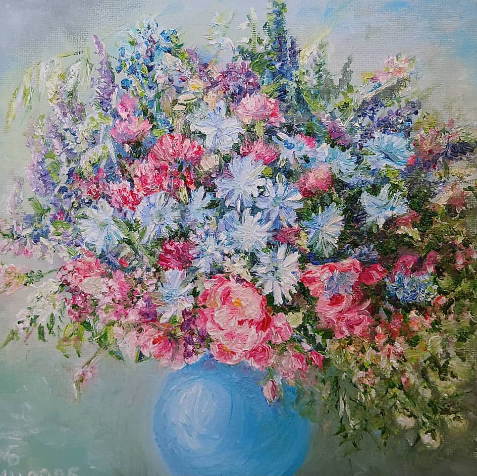 Букет с цикорием