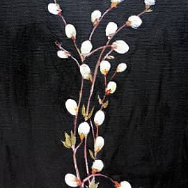 Ветка вербы