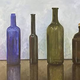 Натюрморт с бутылками