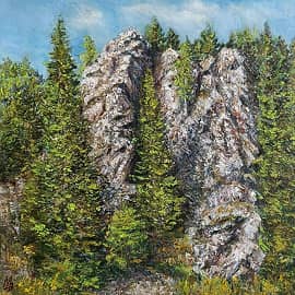 Малый шайтан.Скалистые берега Койвы