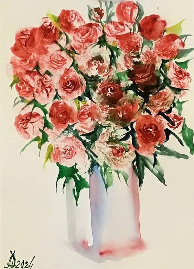 Розы в кубе