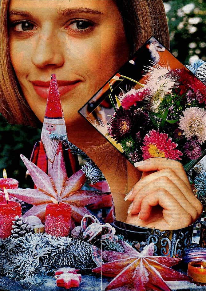 Осколок лета. Коллаж.