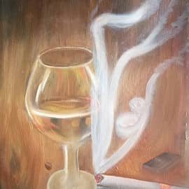 Коньяк с сигарой