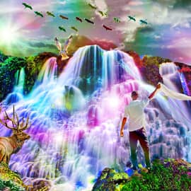 Чарующий водопад