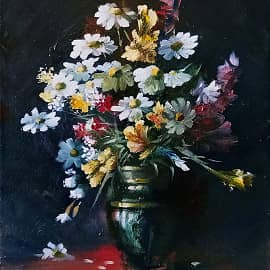 Букет с ромашками