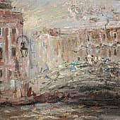 Этюд Невский проспект на закате солнца