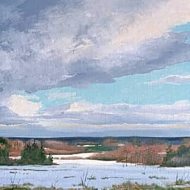 Еще в полях белеет снег...