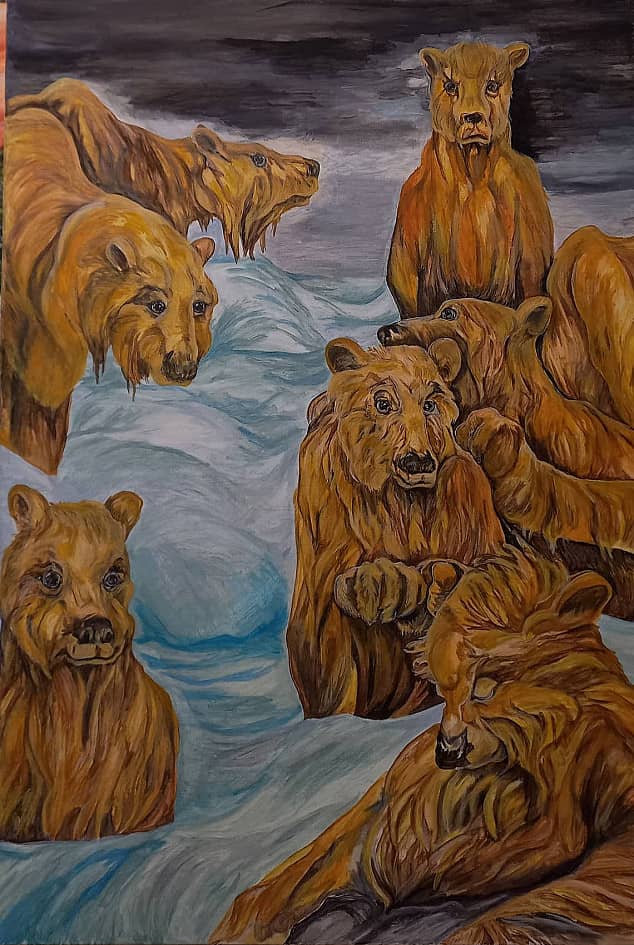 Медведи на реке Дебен