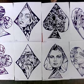 покер карты ( дизайн )