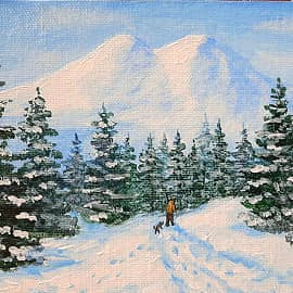 Зимняя прогулка в Приэльбрусье