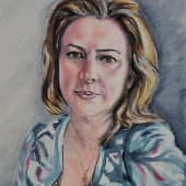 Портрет женщины, художник Бутин Н.В.