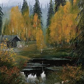 У лесной избушки...