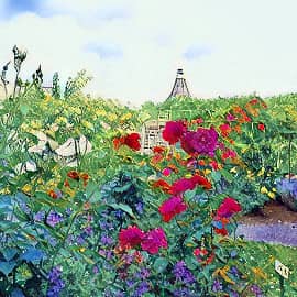 В летнем саду.