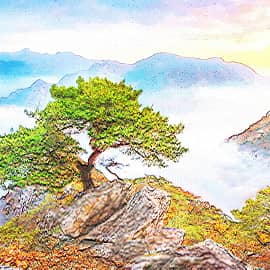 Над обрывом.