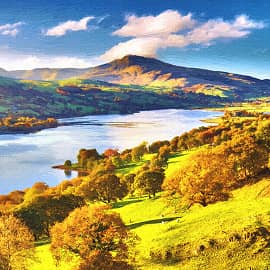 Осенние холмы.