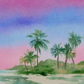 Картина "Райский островок"