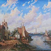 Немецкий пейзаж первой половины 19 века, художник ZhNataly