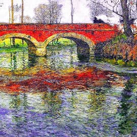 Мост над рекой.