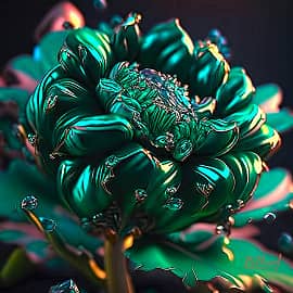 Малахитовый цветок