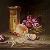 Натюрморт со сливами