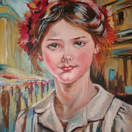 Портрет юной парижанки.