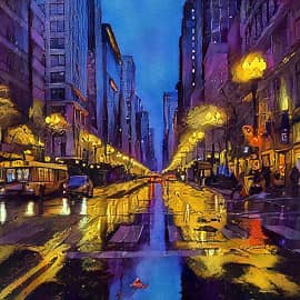 Ночной проспект-вариант 2