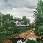 Этюд в пасмурный день. Пленэр.