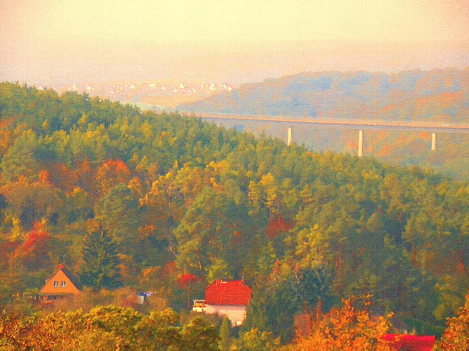 мост над осенью