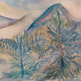 утро в горах