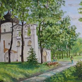 Псков. В Мирожском монастыре.