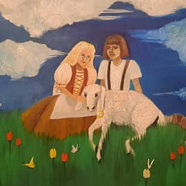 Дети с ягнёнком