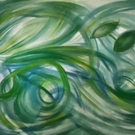 Картина "Зелёная"