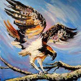 По мотивам К.Жекель "Орёл" мастихин