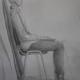 натура на стуле