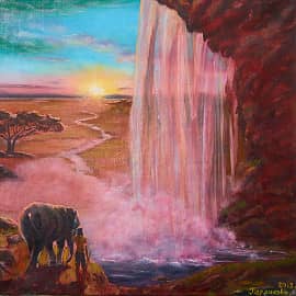 Водопад в Африке