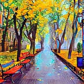 Осенний город.